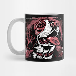Retro Art Brittany Spaniel Dog Lover Mug